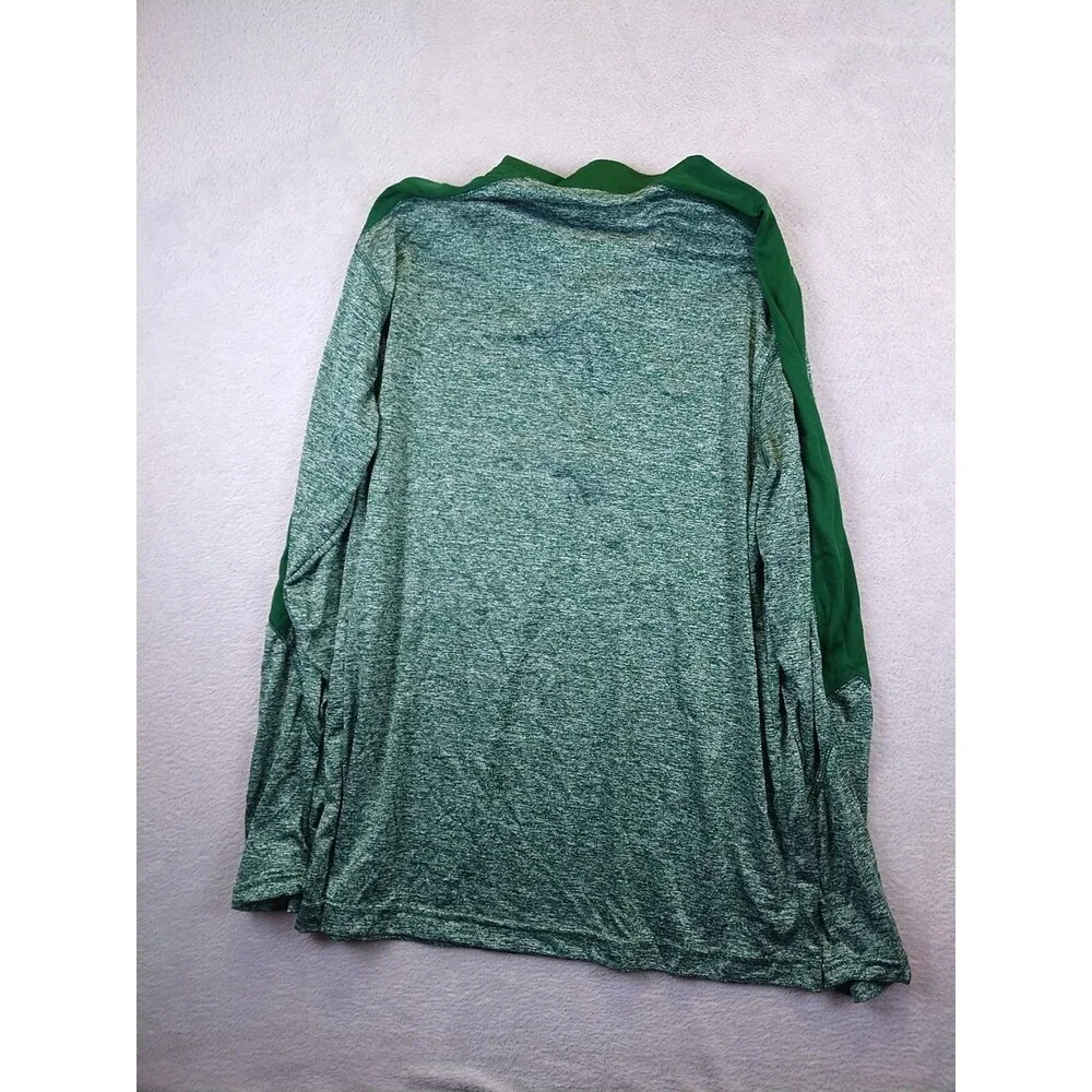 Holloway 1/4 Zip Pullover Sweatshirt Mens Large Performance Golf Heathered Green - Picture 6 of 6